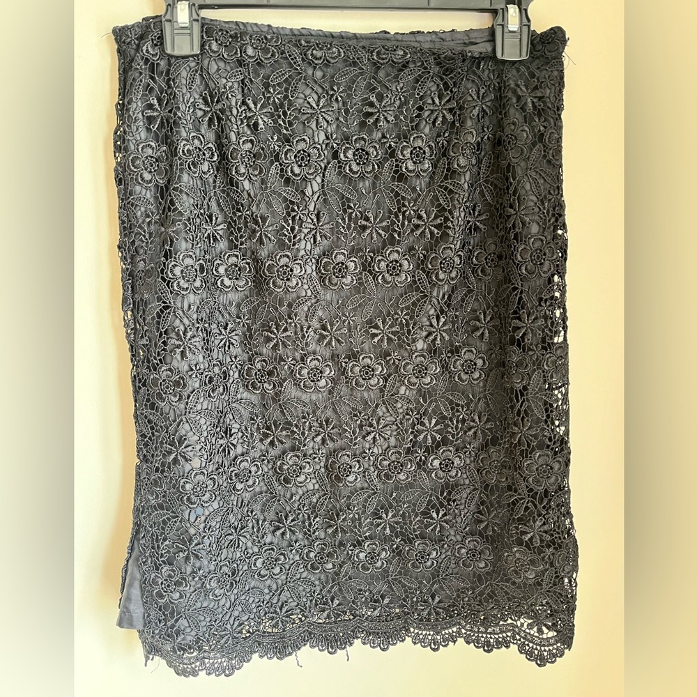 Apt 9 Black Lace Pencil Skirt Size 4